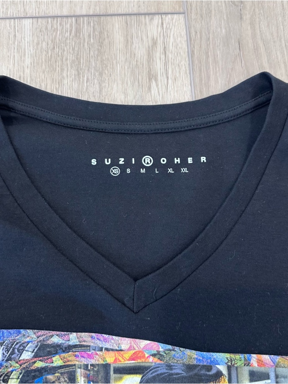 NWOT Suzi Roher V neck The Victoria Paris street style long sleeve black XS - Picture 6 of 6